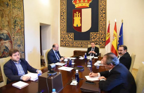 ep el presidente de castilla-la mancha emiliano garcia-page participa en la videoconferencia de