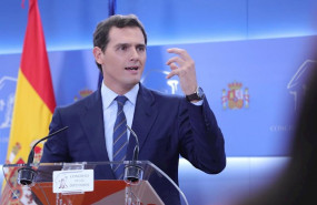 ep el presidente de ciudadanos albert rivera durante la rueda de prensa ofrecida tras conocerse la