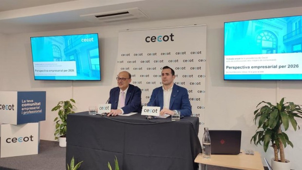 ep el presidente de la cecot xavier panes y el secretario general oriol alba