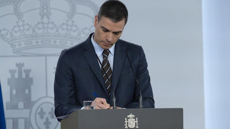 ep el presidente del gobierno pedro sanchez durante la rueda de prensa telematica del pasado sabado ep el presidente del gobierno pedro sanchez durante la rueda de prensa telematica del pasado sabado