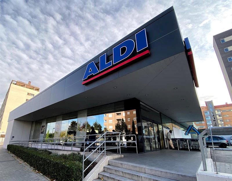 ep entrada de uno de los supermecados aldi en madrid