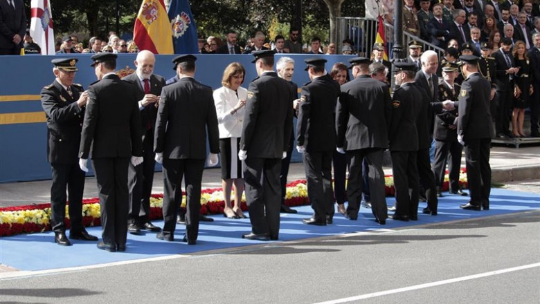 Entrega de medallas a polícias galardonados durante el acto celebrado por el Día de la Policía, en Logroño (España), a 25 de septiembre de 2019. | Alberto Ruiz - Europa Press ep entrega de medallas a policias galardonados durante el acto celebrado por el dia de la policia en