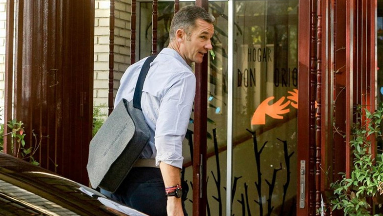 Iñanki Urdangarin, llega procedente de la prisión de Brieva (Ávila), al Hogar Orione de Pozuelo de Alarcón, un centro dedicado al cuidado de personas con discapacidad. Es la primera vez que el cuñado del Rey sale de la cárcel desde que ingresó el 18 de j | Ricardo Rubio - Europa Press ep inanki urdangarin llega procedente de la prision de brieva avila al hogar orione de pozuelo de