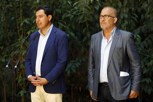 Juanma Moreno junto al presidente de CSIF-A | PP-A ep juanma morenoal presidentecsif-a