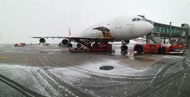 La nieve causa retrasos en Barajas y el cierre de dos pistas | CEDIDAS ep la nieve causa retrasosbarajascierredos pistas 20180206102702