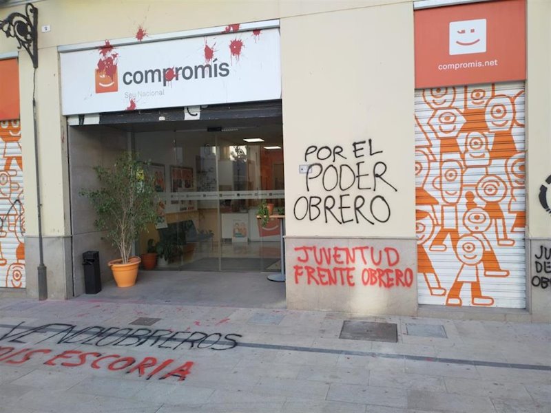 ep pintadas en la sede de compromis en valncia