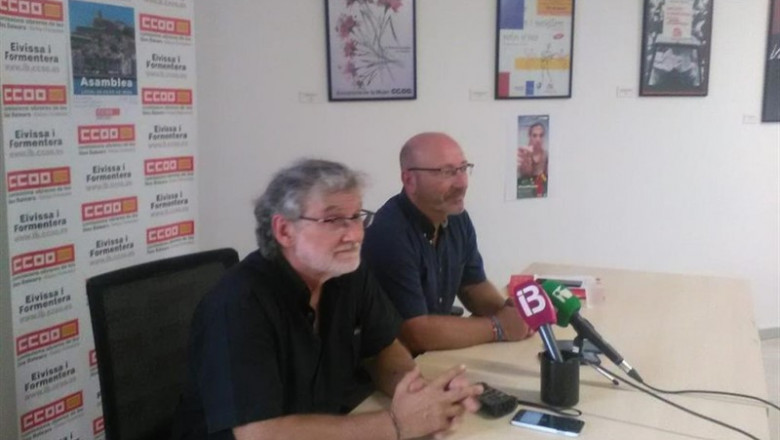 El secretario de Organización estatal de Comisiones Obreras, Fernando Lezcano, en rueda de prensa. | EUROPA PRESS ep secretarioorganizacion estatalcomisiones obreras fernando lezcano en ruedaprensa