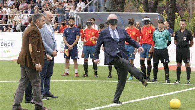 ep vicentebosquesaque inauguralmundialfutbolciegos