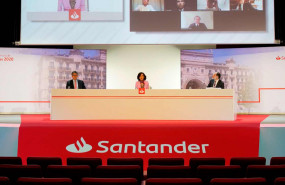 ana botín (presidenta banco sanander) y josé antonio álvarez (vicepresidente) junta general de accionistas ana botín (presidenta banco sanander) y josé antonio álvarez (vicepresidente) junta general de accionistas