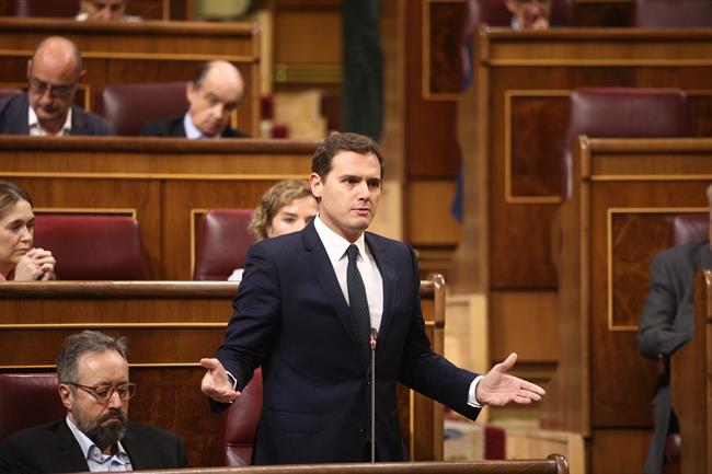 Albert Rivera en la sesión de control en el Congreso | EUROPA PRESS ep albert riverala sesioncontrolcongreso