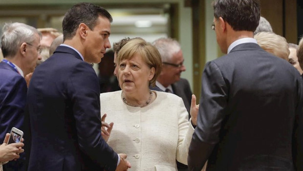 ep angela merkel pedro sanchez y mark rutte