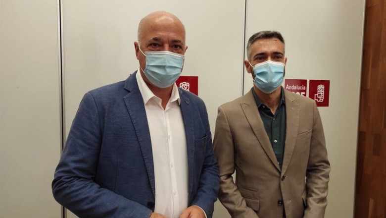 ep antonio ruiz y felipe sicilia en la sede del psoe de cordoba