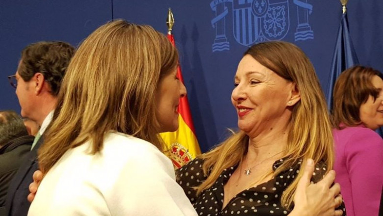Archivo - La secretaria general de Uatae, María José Landaburu, y la ministra de Trabajo, Yolanda Díaz. | UATAE - Archivo ep archivo la secretaria general de uatae maria jose landaburu y la ministra de trabajo yolanda