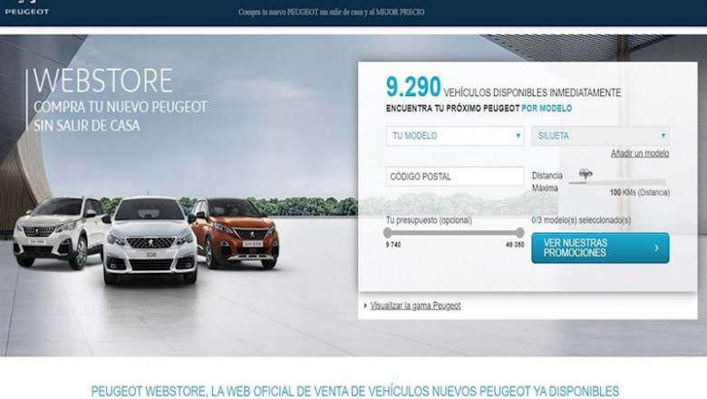 ep captura de pantalla de la web de compra de peugeot ep captura de pantalla de la web de compra de peugeot