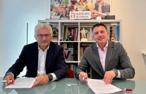 ep el presidente de la asociacion sddr para espana jose maria bonmati y el de hosteleria de espana
