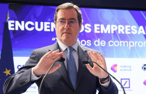 ep el presidente de la ceoe antonio garamendi interviene durante el encuentro 15 anos de compromiso