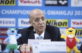 ep el presidente de la fina julio maglione en una rueda de prensa durante los mundiales de gwangju