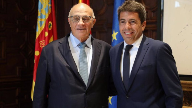 ep el presidente de la generalitat carlos mazon se reune con el presidente del banco sabadell josep