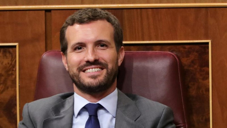 El presidente del PP Pablo Casado durante el Pleno extraordinario en el Congreso para tratar la gestión del 'Open Arms'. | Jesús Hellín - Europa Press ep el presidente del pp pablo casado durante el pleno extraordinario en el congreso para tratar la