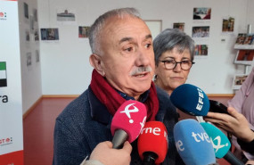 ep el secretario general de ugt extremadura pepe alvarez en declaraciones a los medios en merida