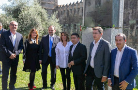 ep en sevilla la secretaria general del psoe-a susana diaz participa junto al secretario de