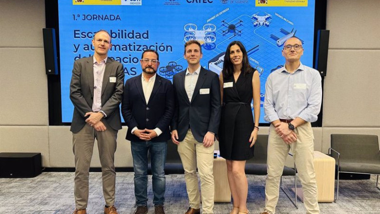 Enaire expone en el CDTI cómo se gestionará el espacio aéreo con sistemas aéreos no tripulados. | ENAIRE ep enaire expone en el cdti como se gestionara el espacio aereo con sistemas aereos no tripulados