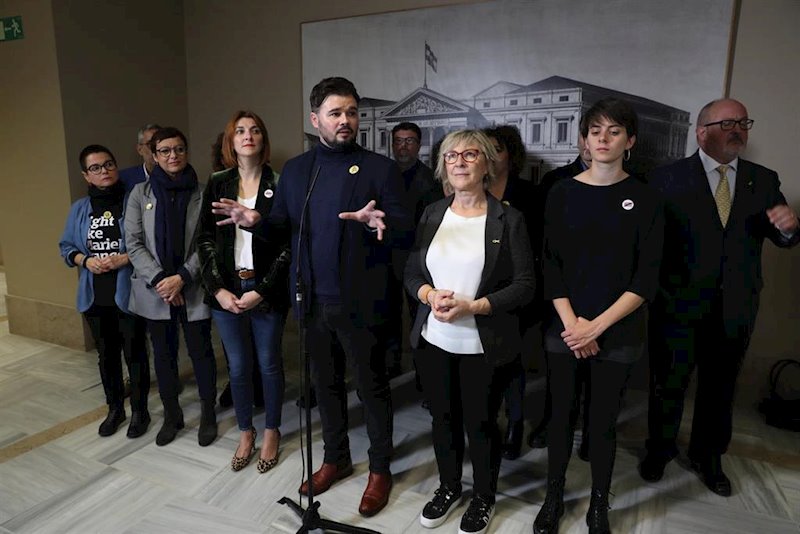 ep gabriel rufian y los diputados y senadores de erc