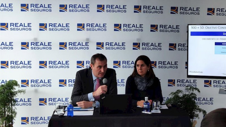 ep ignacio mariscal ceo de reale seguros acompanado por pilar suarez-inclan directora de