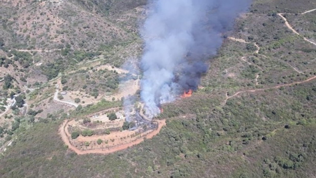 ep imagen de archivo del incendio en el paraje penas blancas de estepona
