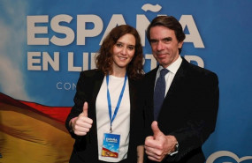 ep isabel diaz ayuso y jose maria aznar en la convencion nacional pp