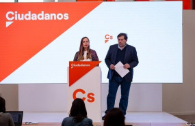 ep la portavoz de la gestora de ciudadanos melisa rodriguez y el presidente de este organo manuel