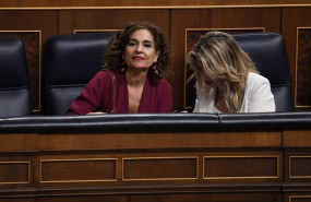ep la vicepresidenta primera y ministra de hacienda y funcion publica maria jesus montero i y la