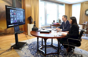 ep lor reyes felipe y letizia presiden el pleno virtural de la rae
