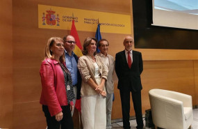 ep teresa ribera durante un acto organizado por el miteco para debatir sobre le informe del grupo