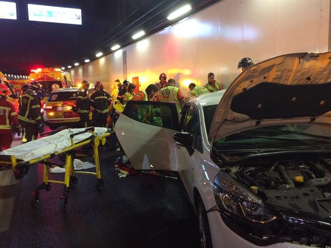 Accidente en la M-30 el 2 de septiembre de 2018 | EMERGENCIAS MADRID ep accidentela m-302septiembre2018