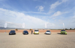 ep archivo   cinco de los nuevos vehiculos de powerco durante el acto inaugural del inicio de la