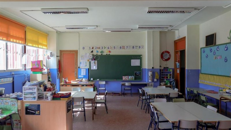 ep aula vacia en un colegio de madrid tras la suspension de las clases por el coronavirus ep aula vacia en un colegio de madrid tras la suspension de las clases por el coronavirus