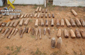 ep desactivados 161 artefactos explosivos de la guerra civil localizados en una finca privada de