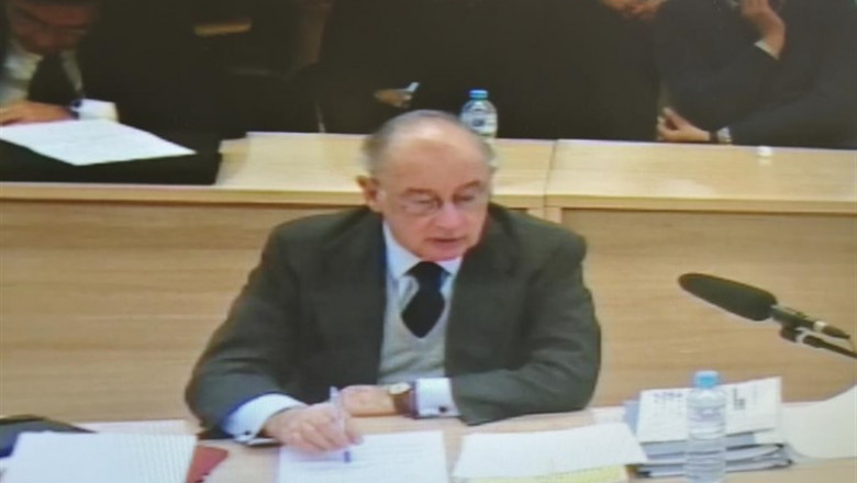 ep el expresidente de bankia rodrigo rato comparece en la audiencia nacional durante el juicio por