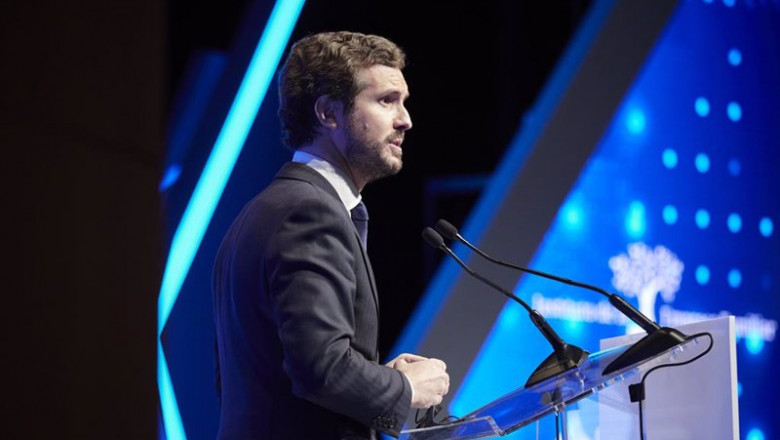 ep el lider del partido popular pablo casado interviene durante la apertura del xxiv congreso