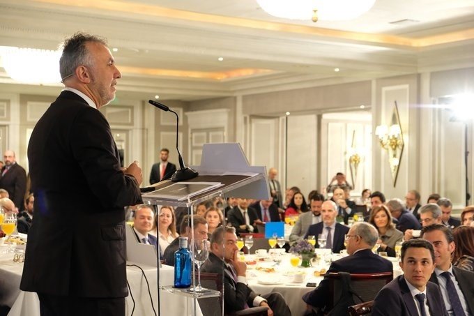 ep el presidente de canarias angel victor torres en un desayuno informativo de europa press