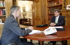 ep el rey felipe vi recibe al ministro de inclusion seguridad social y migraciones jose luis escriva