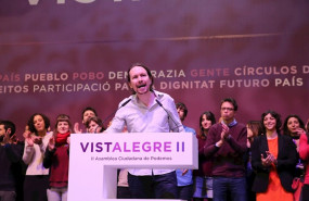ep el secretario general de podemos pablo iglesias durante el congreso de vistalegre ii en 2017