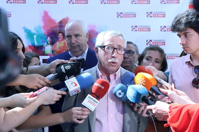 Ignacio Fernández Toxo atiende a los medios en el Congreso de CCOO-A | EUROPA PRESS ep ignacio fernandez toxo atiendelos medioscongresoccoo-a