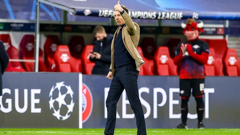 ep julian nagelsmann durante el partido de la champions entre el leipzig y el tottenham ep julian nagelsmann durante el partido de la champions entre el leipzig y el tottenham