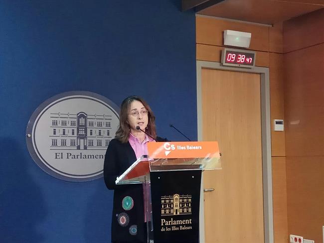 La diputada de Cs Olga Ballester. Abril 2018. | CS ep la diputadacs olga ballester abril 2018