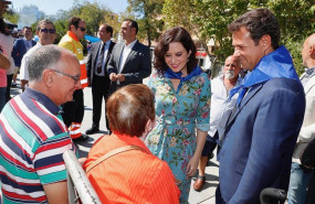 ep la presidenta de la comunidad de madrid isabel diaz ayuso en las rozas durante las fiestas de san