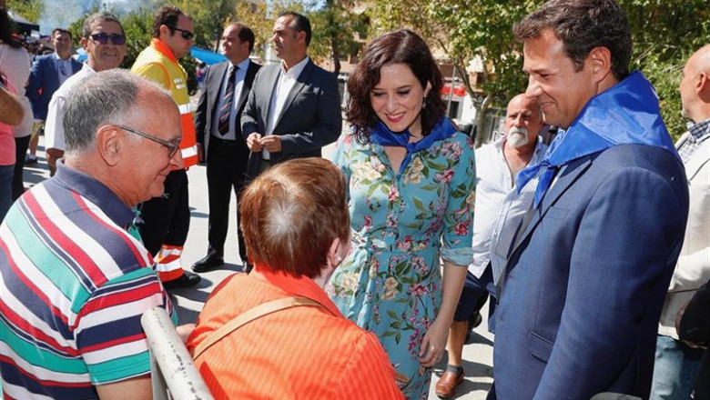 La presidenta de la Comunidad de Madrid, Isabel Díaz Ayuso, en Las Rozas durante las fiestas de San Miguel | COMUNIDAD DE MADRID ep la presidenta de la comunidad de madrid isabel diaz ayuso en las rozas durante las fiestas de san