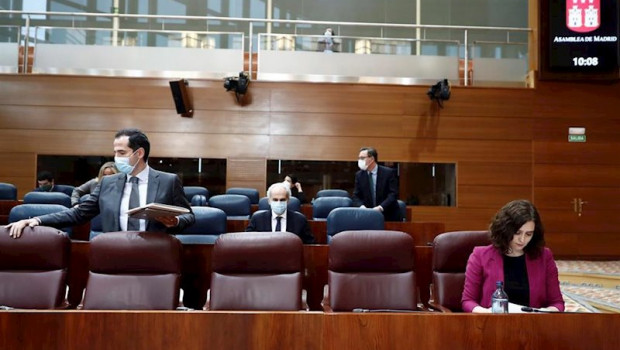 ep la presidenta de la comunidad de madrid isabel diaz ayuso y su vicepresidente ignacio aguado