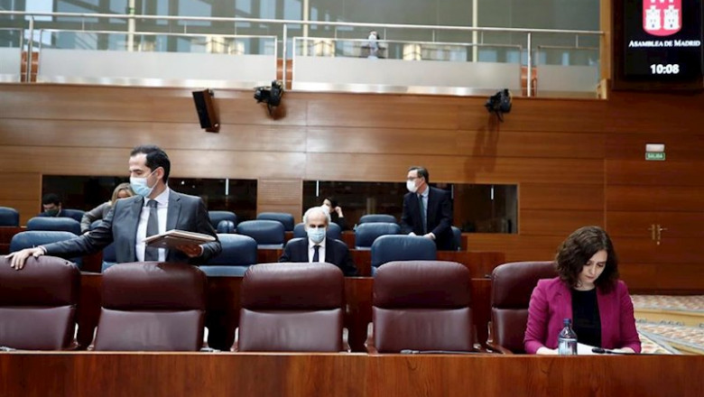 ep la presidenta de la comunidad de madrid isabel diaz ayuso y su vicepresidente ignacio aguado